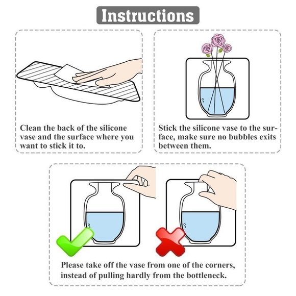 Magic Flower Vase Silicone, Reusable - Picture 6 of 7